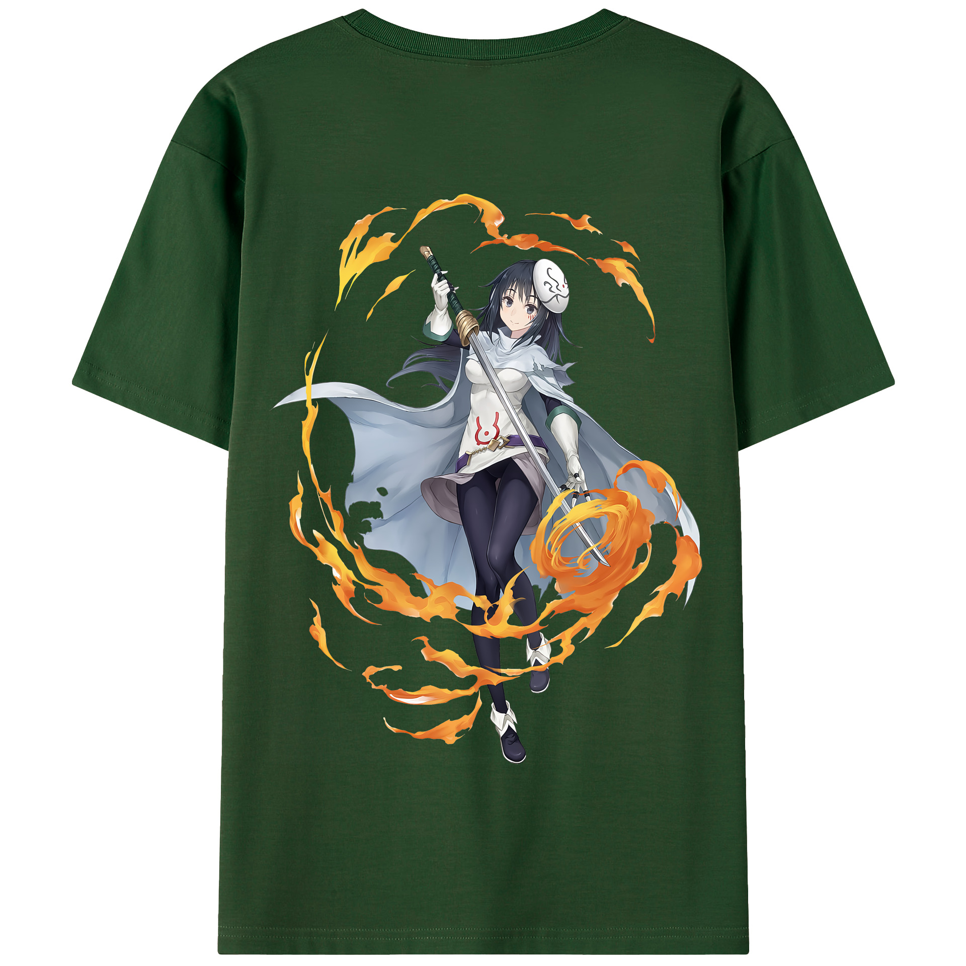 （画像用） 転スラ Regarding Reincarnated to Slime 綿100％半袖Tシャツ（背面プリント）